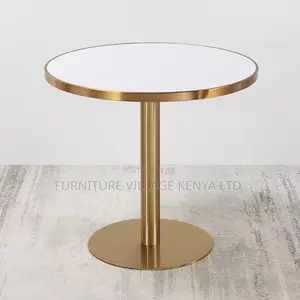 Round Silver Tulip Dining Table