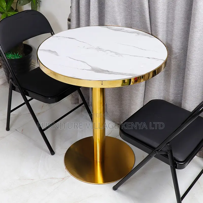 Round Silver Tulip Dining Table