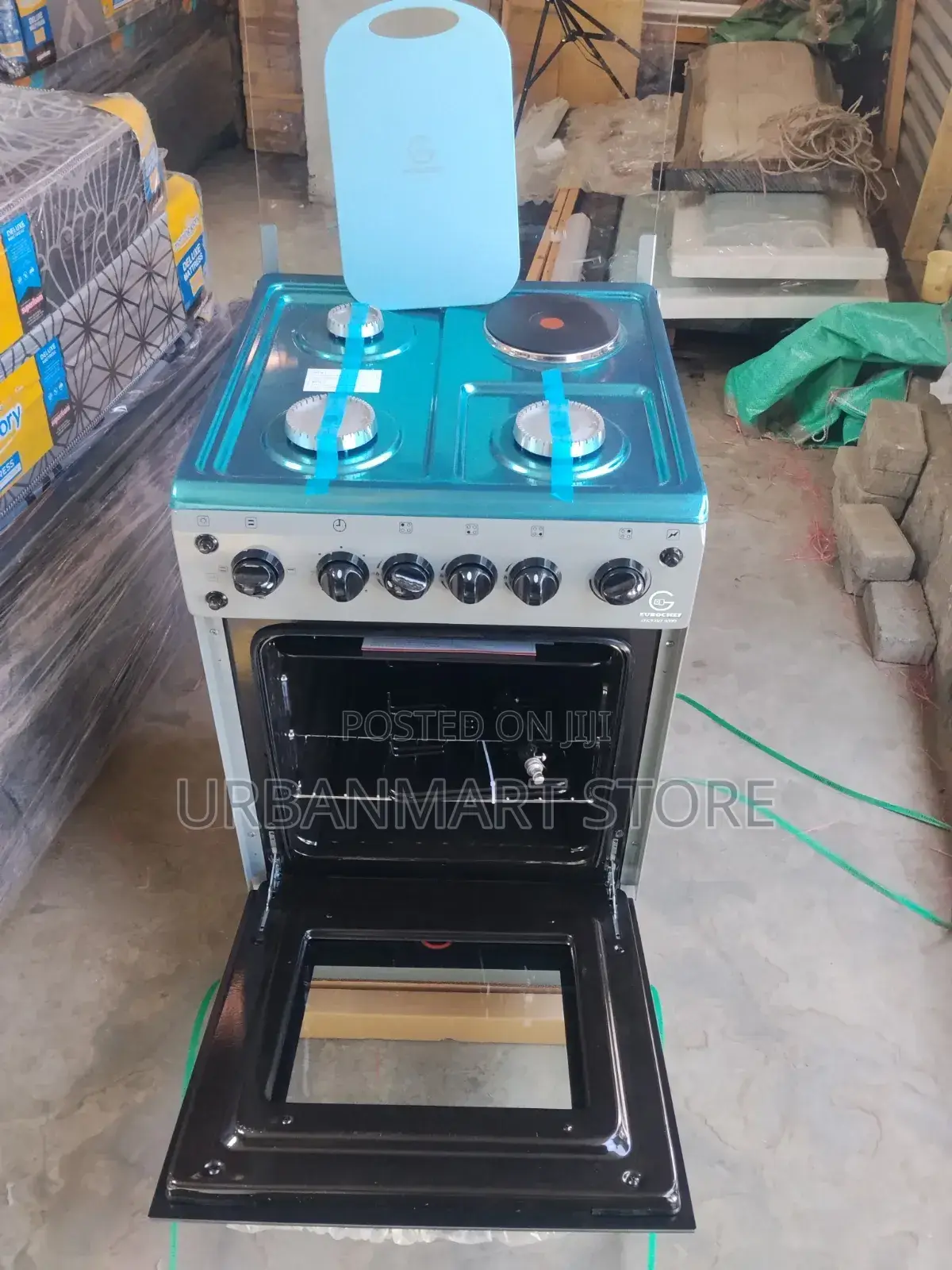 Eurochef Cooker 3+1, With Timer and Chopping Board, Electric Oven