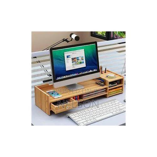 Desktop Computer Bamboo Stand
