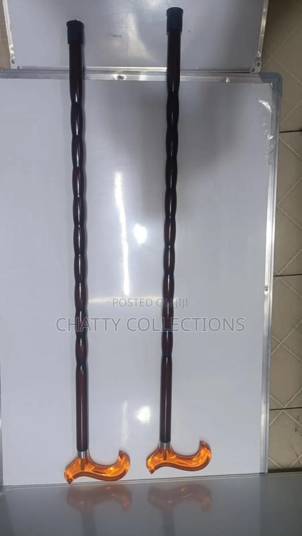 Glass Handle Wooden Walking Sticks - main view