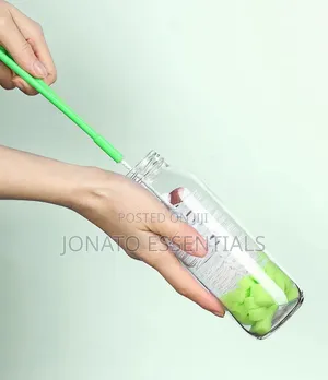 Long Baby Bottle Brush With Sponge Tip - Flask Bottle Cleaner