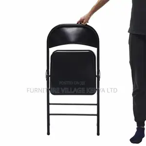Black Foldable Study Office Chair.