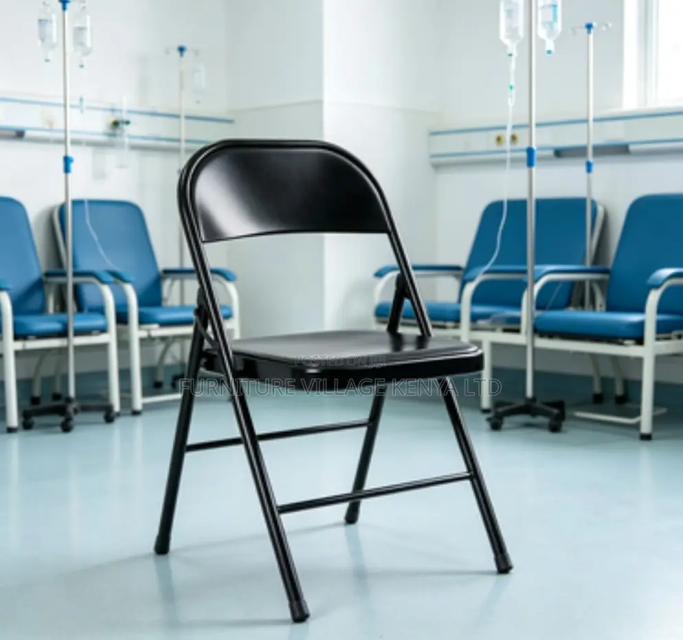 Black Foldable Study Office Chair.