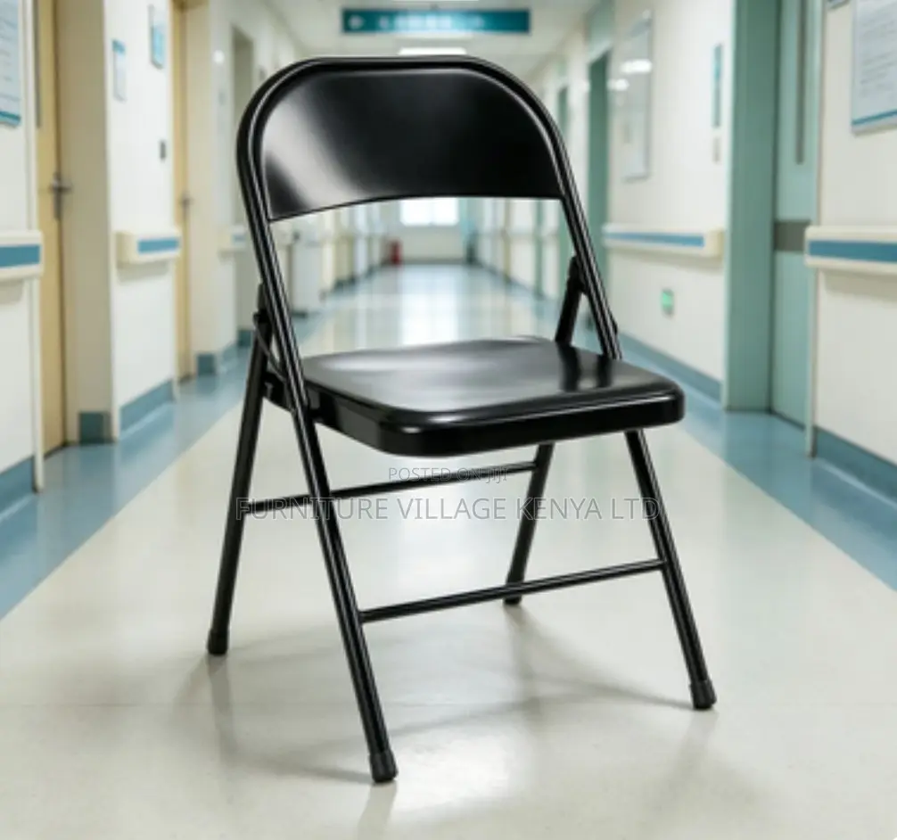 Black Foldable Study Office Chair.