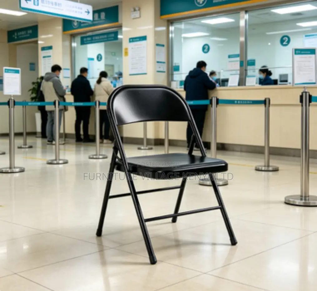 Black Foldable Study Office Chair.