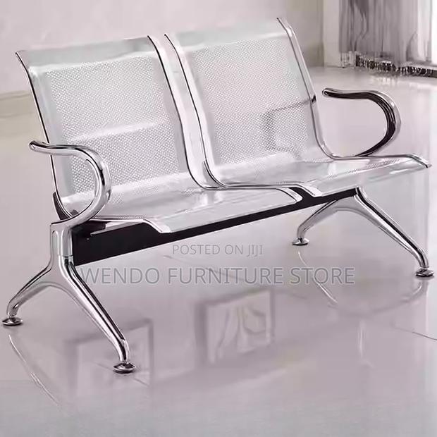 Office Benches; Two Seaters Metallic Office Reception Benches