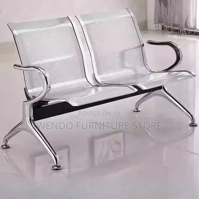 Office Benches; Two Seaters Metallic Office Reception Benches