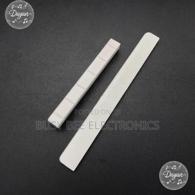 Beef Bone 6-string Folk Acoustic Guitar Saddle Nuts - thumbnail 2