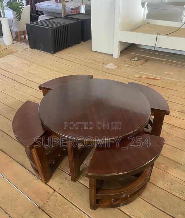 Mahogany 4 in 1 Coffee Table Set - thumbnail 6