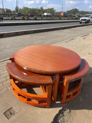 Mahogany 4 in 1 Coffee Table Set