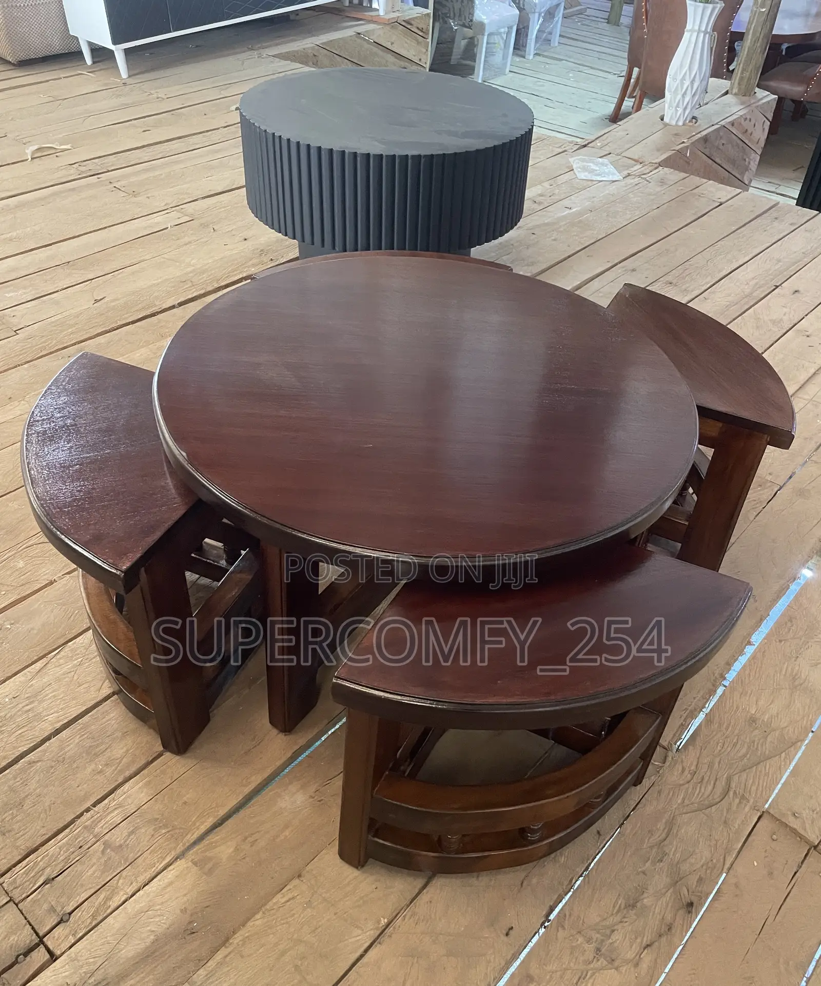 Mahogany 4 in 1 Coffee Table Set