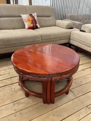 Mahogany 4 in 1 Coffee Table Set