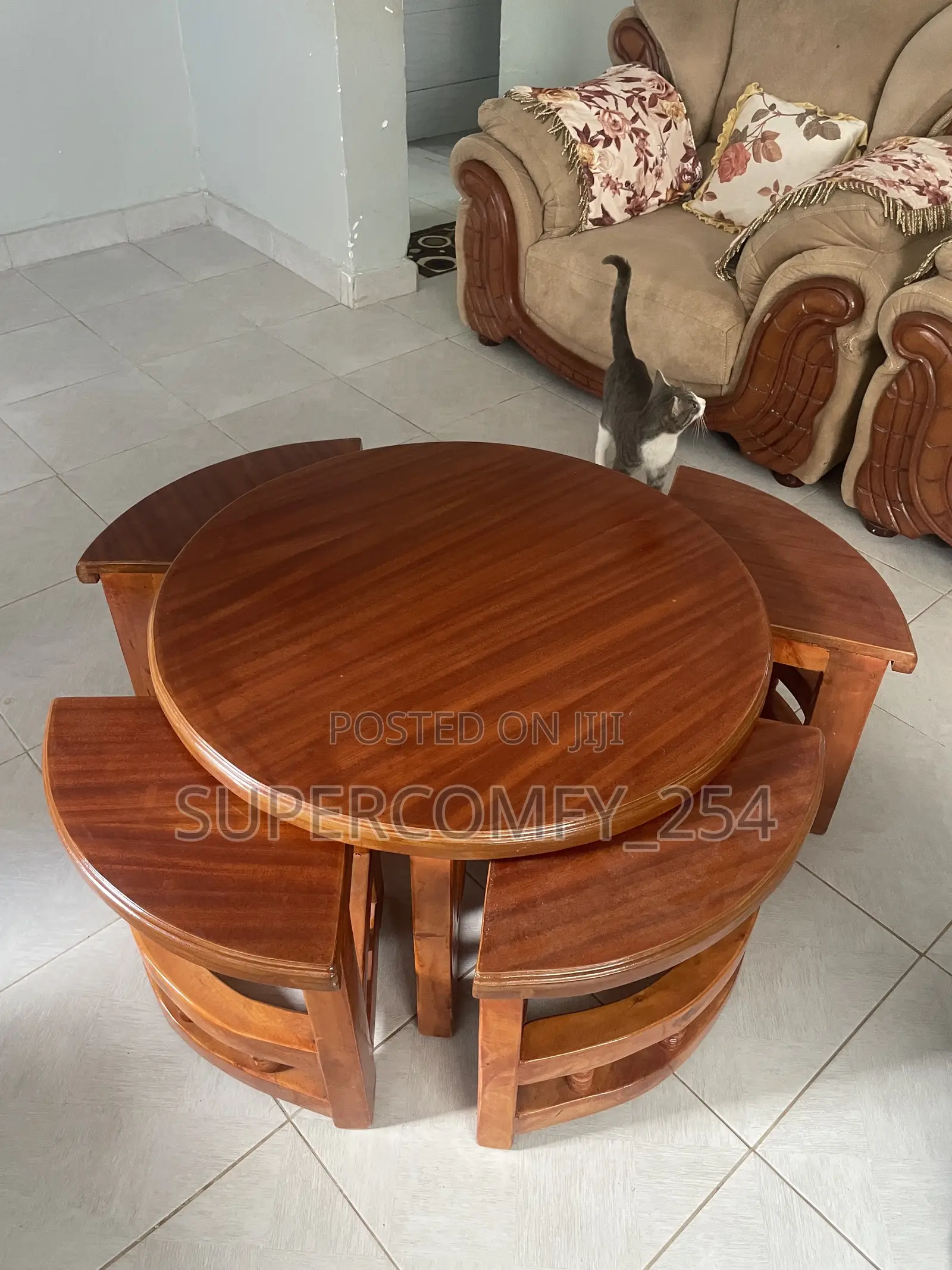 Mahogany 4 in 1 Coffee Table Set