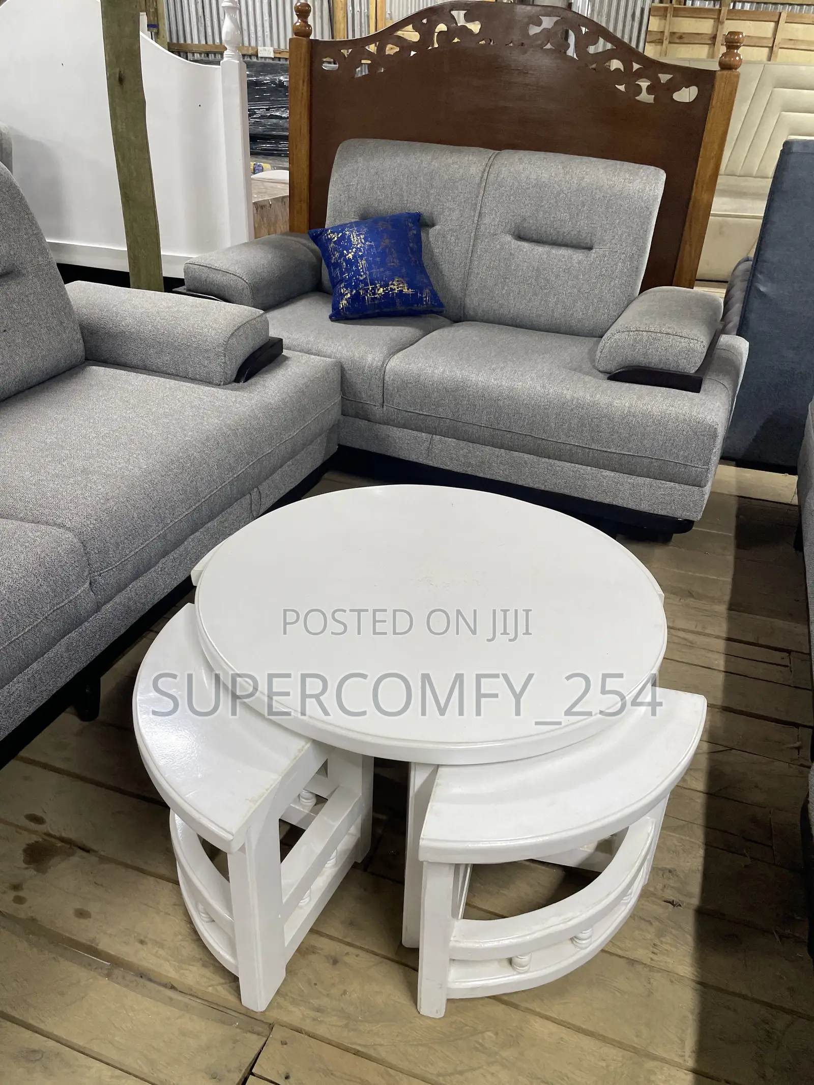 Mahogany 4 in 1 Coffee Table Set