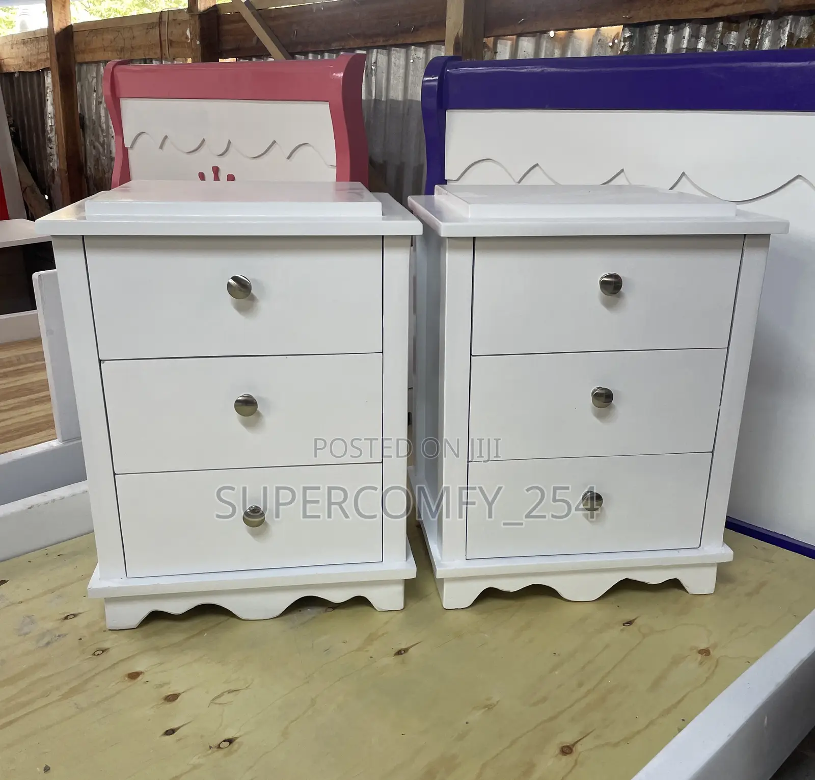 Wooden Bedside Drawers