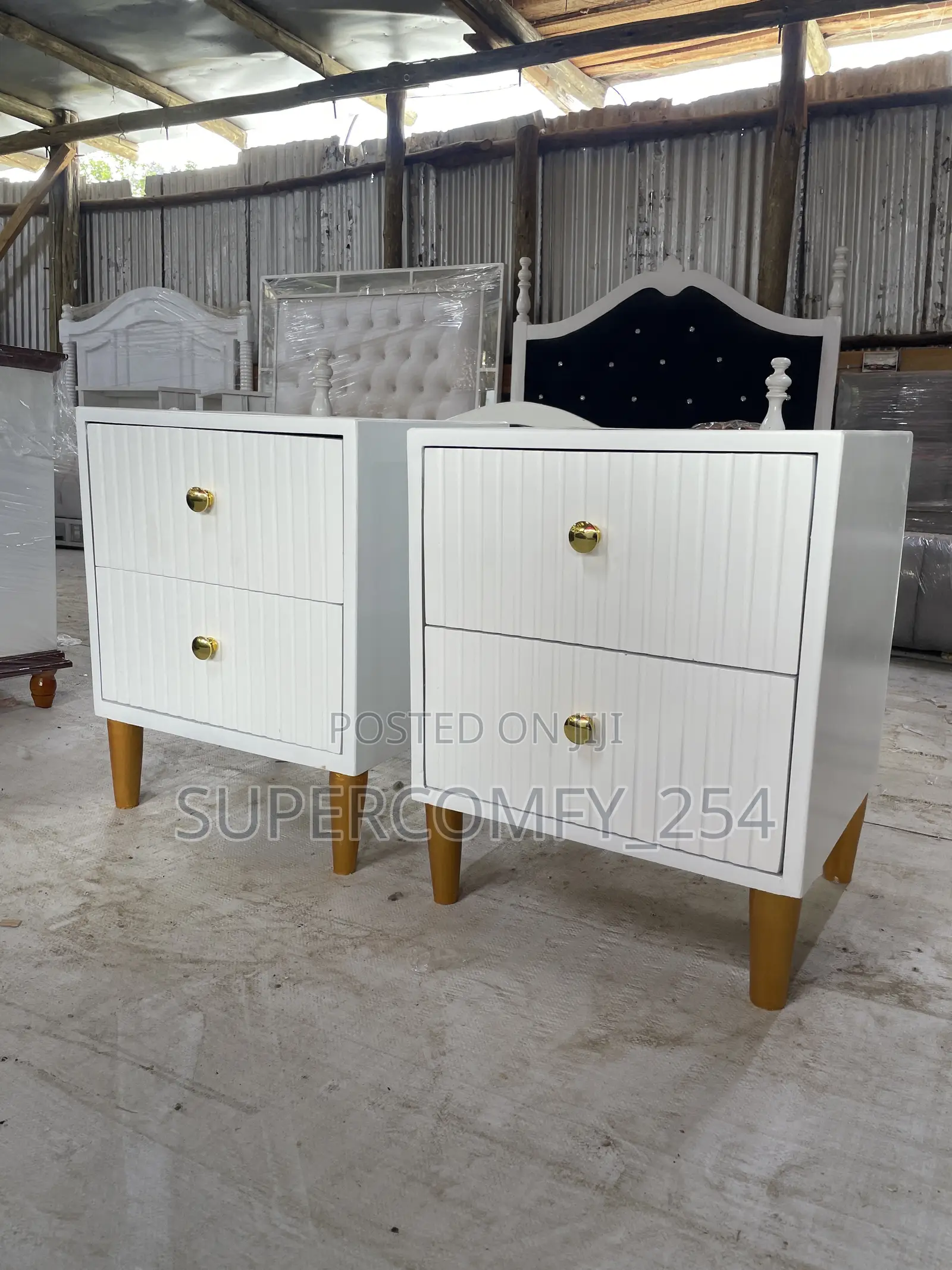 Wooden Bedside Drawers