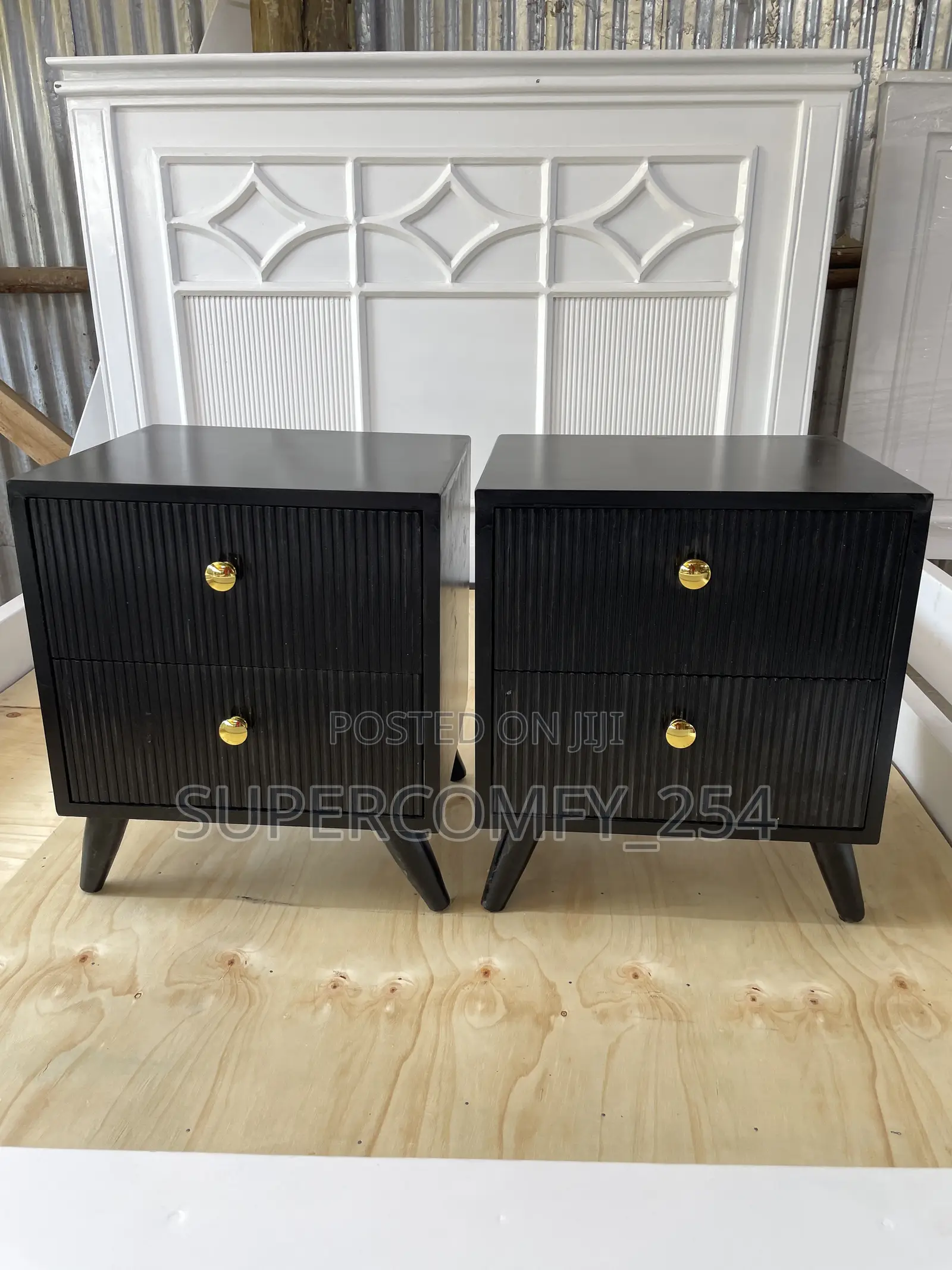 Wooden Bedside Drawers