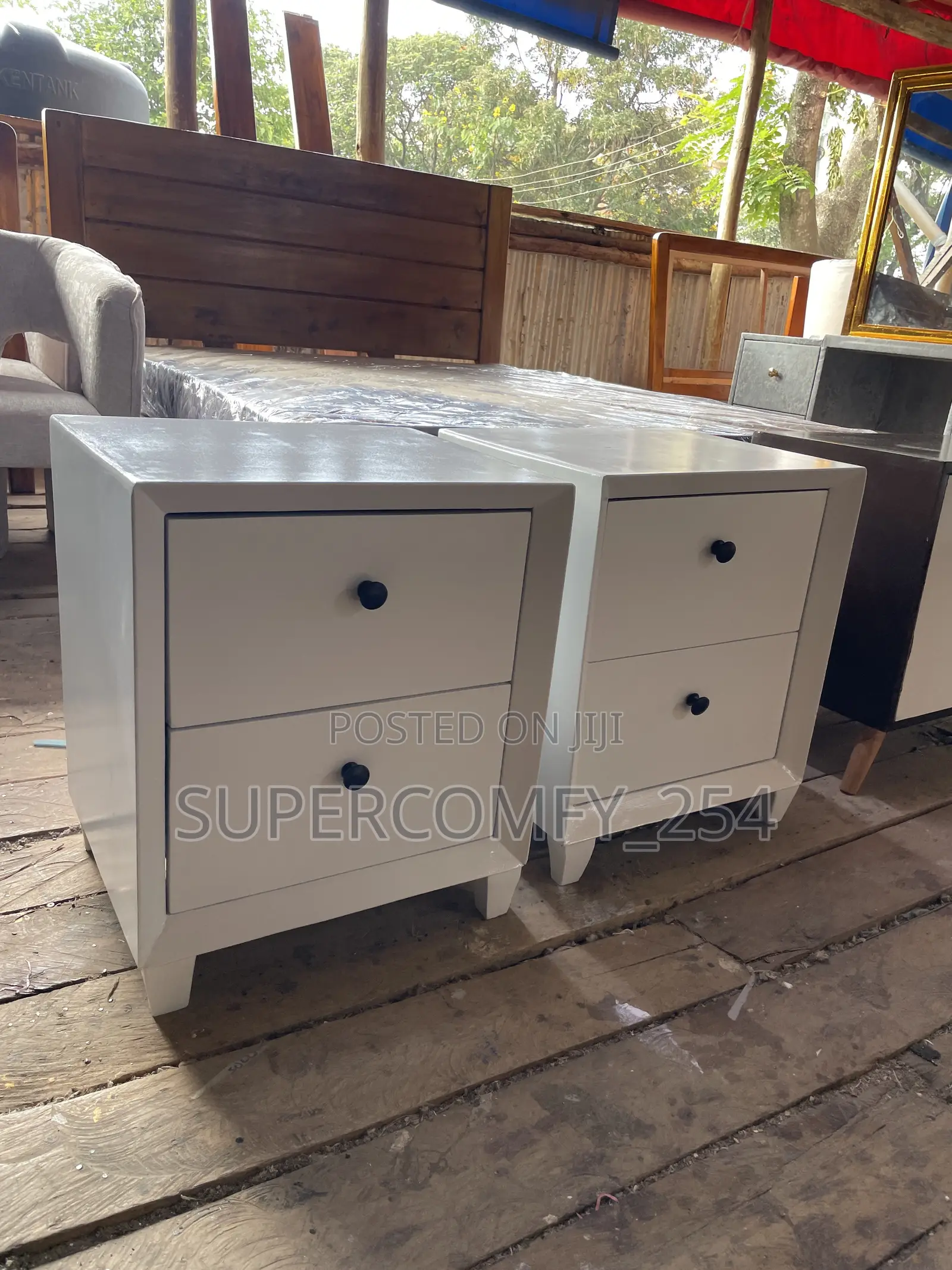 Wooden Bedside Drawers