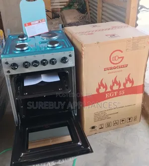 Eurochef 3+1 Standing Cooker 50x55 With Oven Light