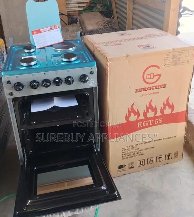 Eurochef 3+1 Standing Cooker 50x55 With Oven Light
