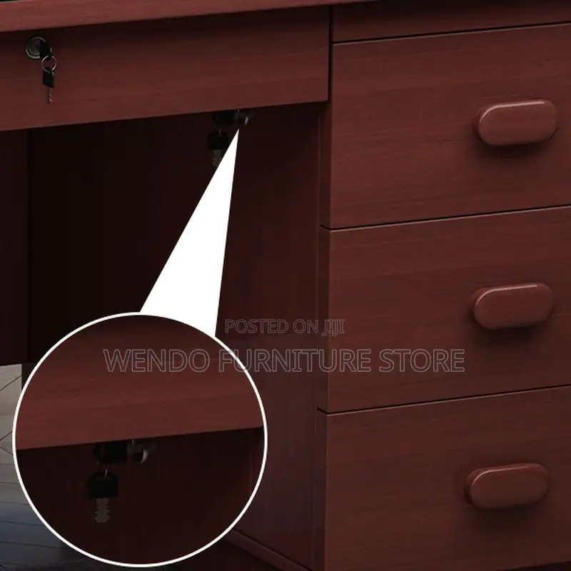 Office Desk; 1.4m Executive Strong Mahogany Home Study Desk