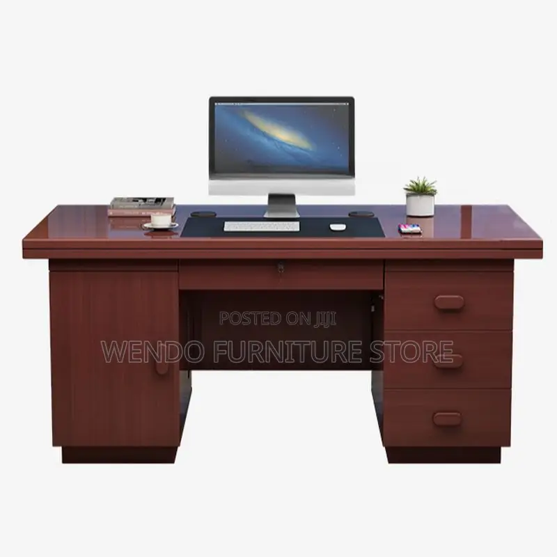 Office Desk; 1.4m Executive Strong Mahogany Home Study Desk