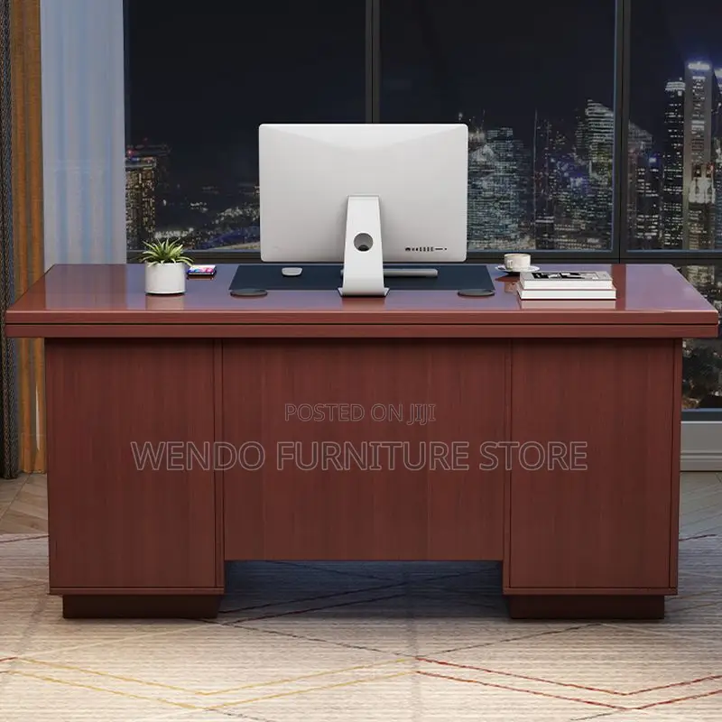Office Desk; 1.4m Executive Strong Mahogany Home Study Desk