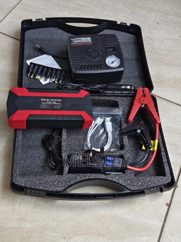 Car Jump Starter With Air Compressor 99800mah 12v Battery