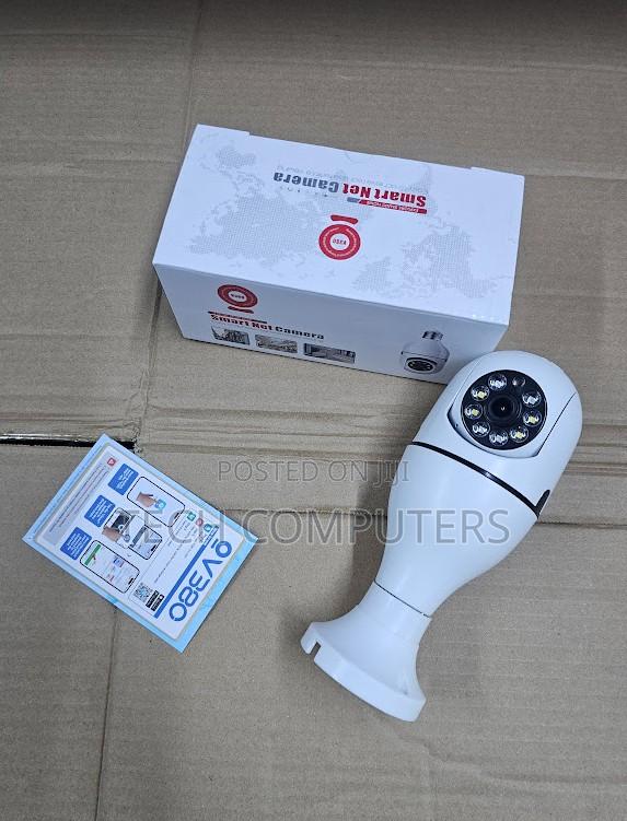 360° Wifi Bulb Camera With Night Vision Mobile App Viewing