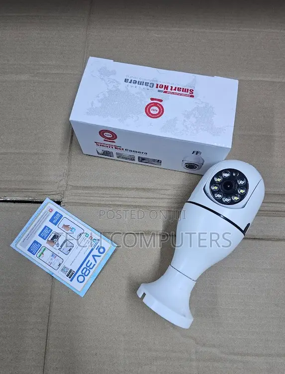 360° Wifi Bulb Camera With Night Vision Mobile App Viewing