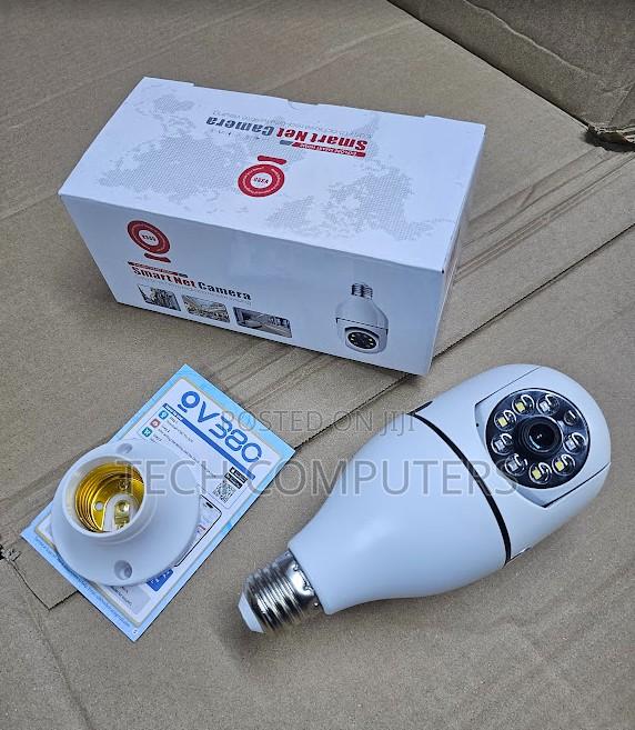 E27 Wireless Security Camera Bulb for Home, Shop Office Monitoring