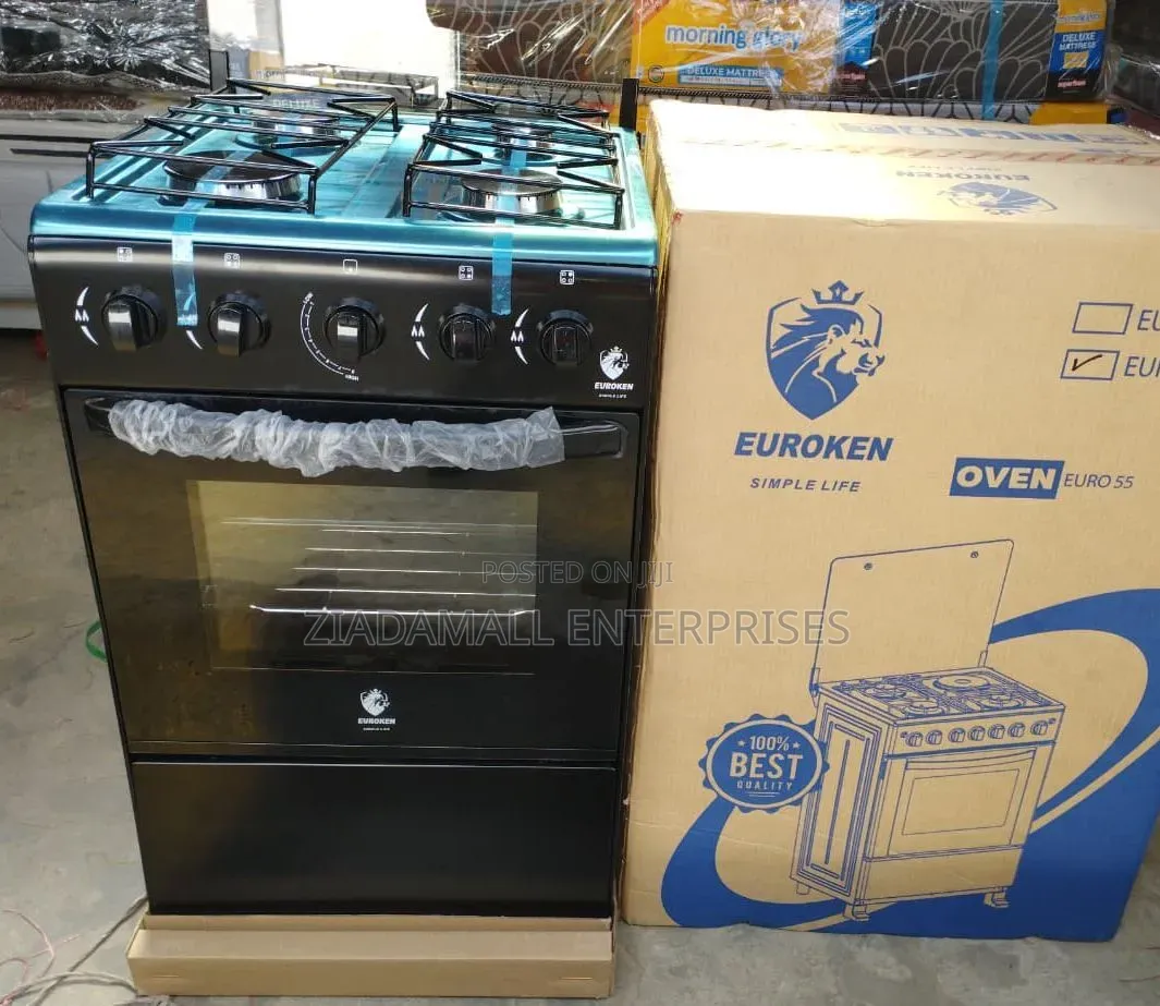 Euroken 50x55 Full Gas Cooker – Compact Size, Powerful Performance