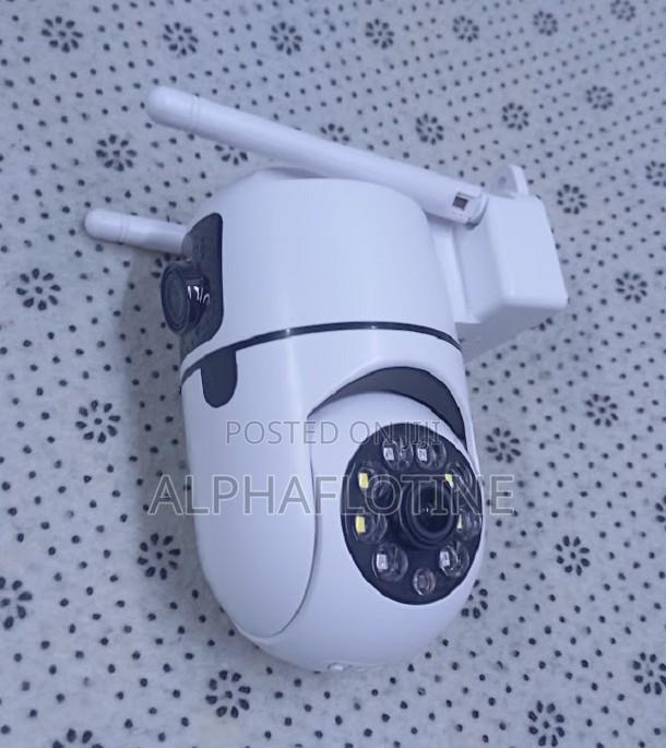Dual Lens Camera4mp Hd Smart Home Wifi Security Baby Monitor Indoor