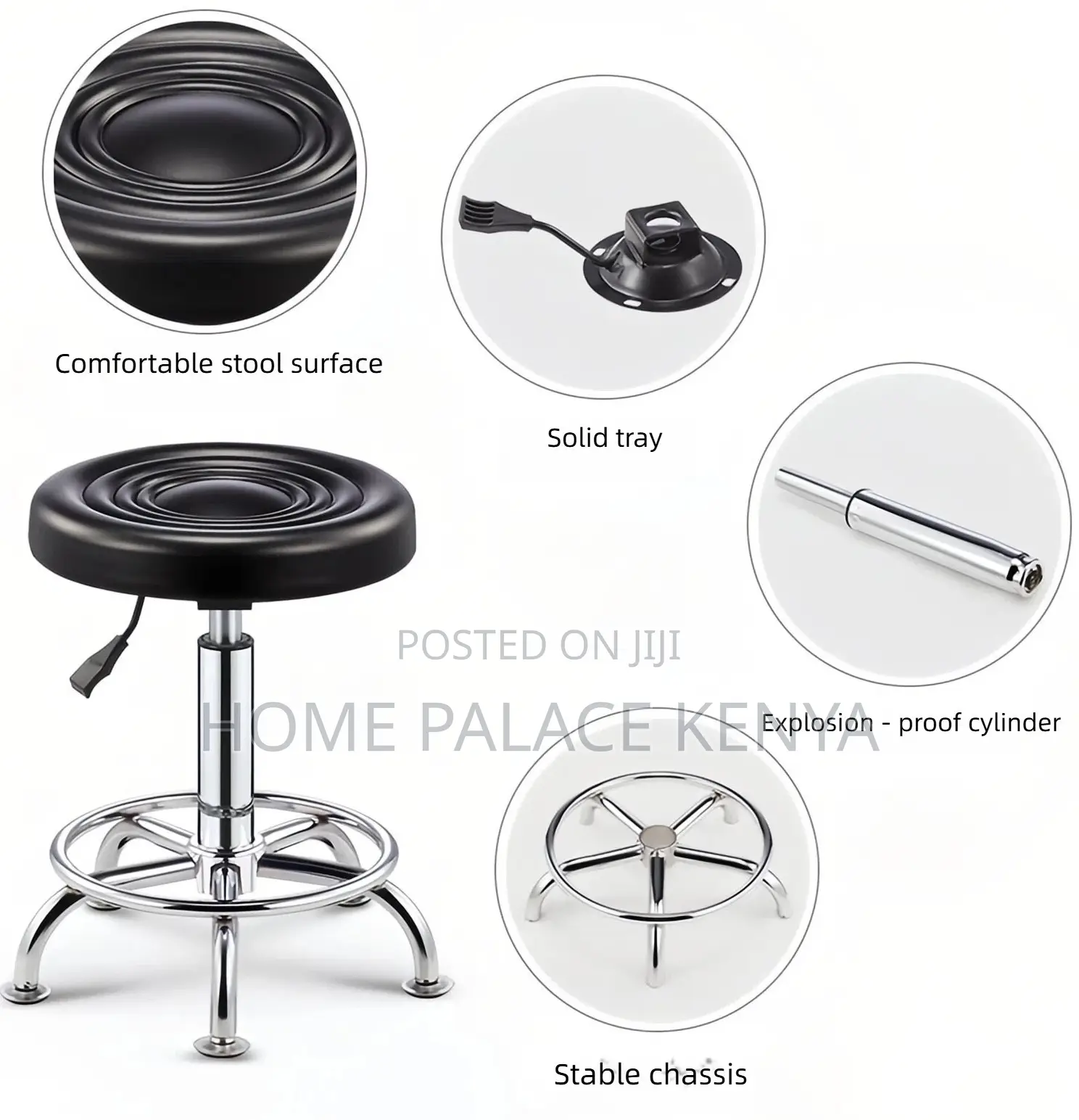 Rolling Stool: Hydraulic Beauty Stool For Salon, Spa And Workstations