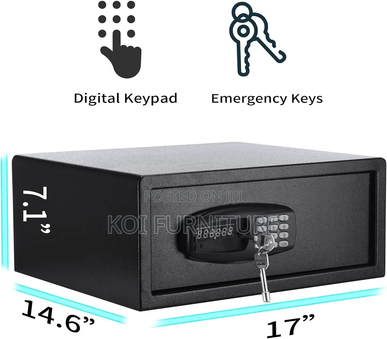 Office Safes; Fireproof Digital Safes for Valuables and Cash