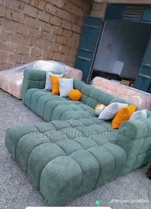 Bubble Lseat With Plush Cushions