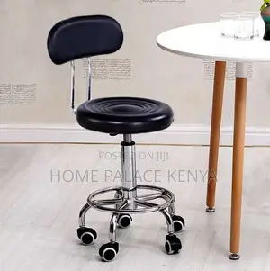 Bar Chair: Rotating Chair With Thick Cushioned Seat and Footrest