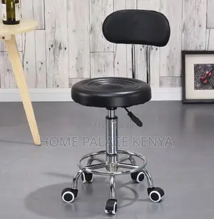 Bar Chair: Rotating Chair With Thick Cushioned Seat and Footrest