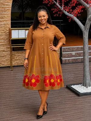 Good Quality Shift Dresses With a Vibrant Yellow and Red Floral Print