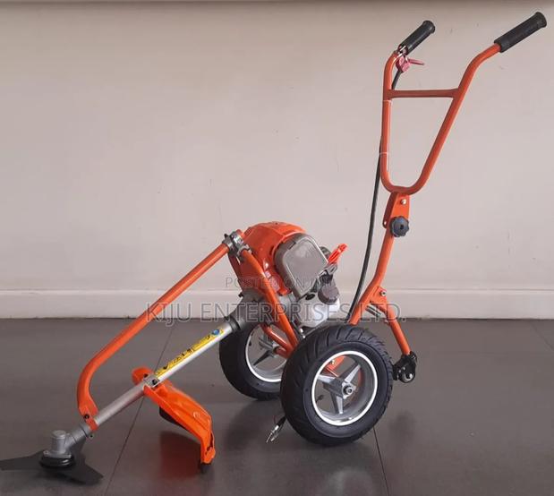 Petrol Brush Cutter on Wheels – Grass Trimmer for Farms Estates