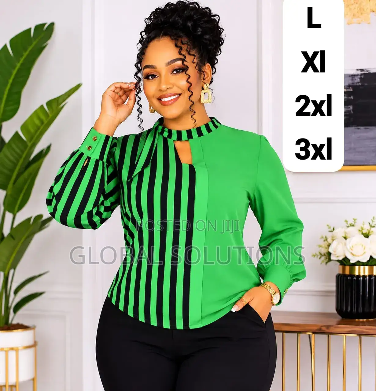 Women's v-Neck Long Sleeve Blouses