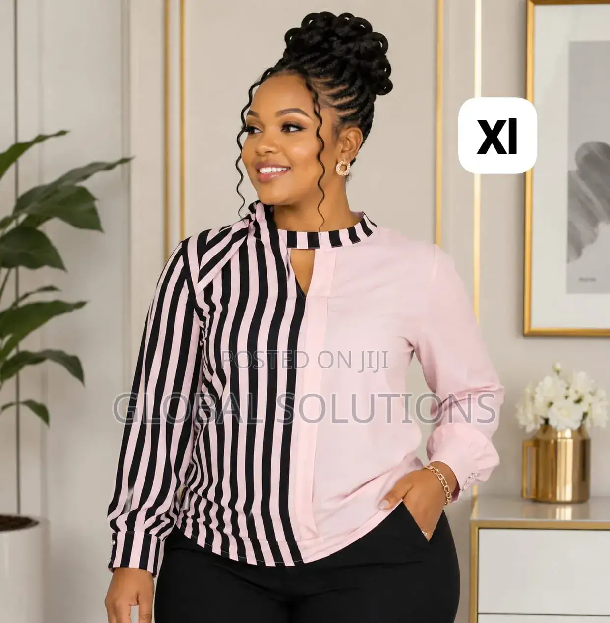 Women's v-Neck Long Sleeve Blouses