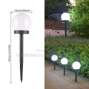 *3pcs Waterproof Led Ball Light Lamp Solar Power Outdoor Garden Path