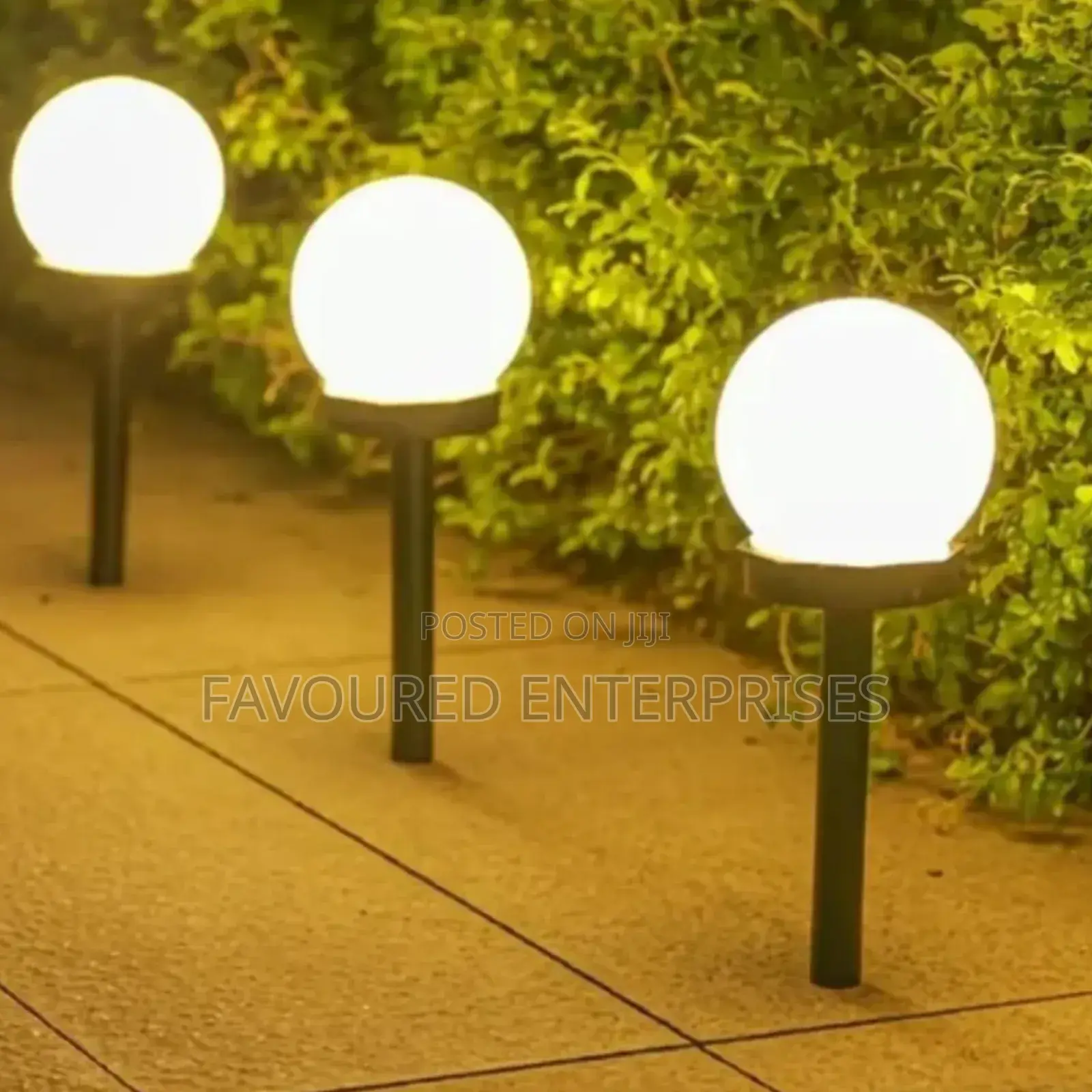 3pcs Waterproof Led Ball Light Lamp Solar Power Outdoor Garden Pat
