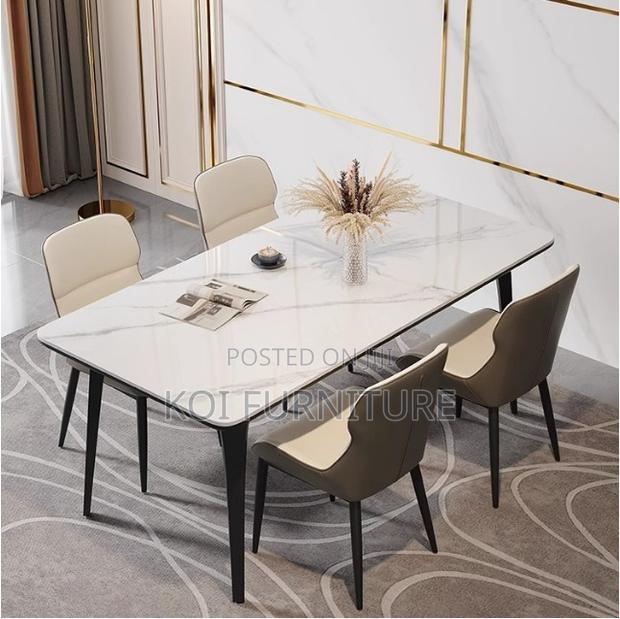Dining Set; Crafted 4-Seater Home Dinning Set