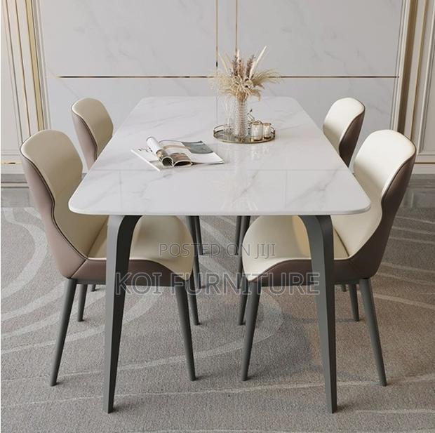 Dining Set; Crafted 4-Seater Home Dinning Set - thumbnail 4