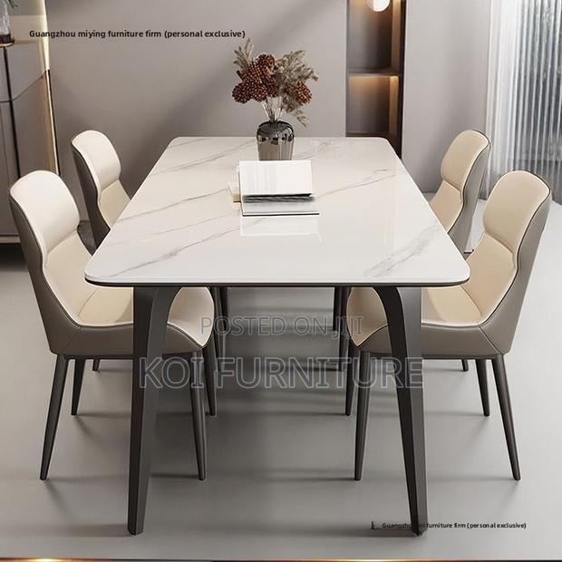 Dining Set; Crafted 4-Seater Home Dinning Set - thumbnail 6