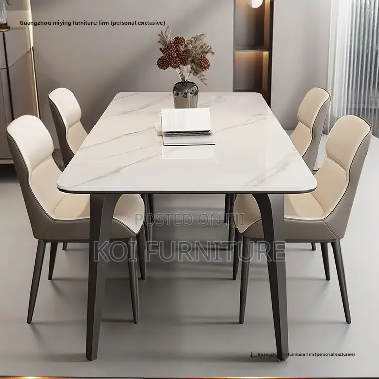 Dining Set; Crafted 4-Seater Home Dinning Set