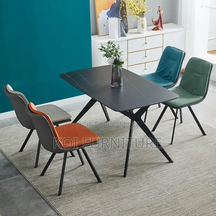 Dining Set; Crafted 4-Seater Home Dinning Set
